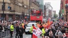 The parade brought Deansgate to a standstill