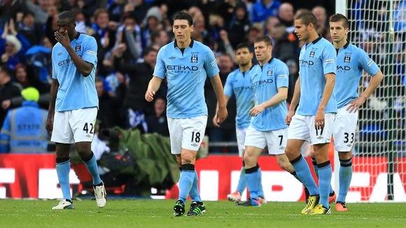 Man City ended the season trophyless after their FA Cup final defeat to Wigan