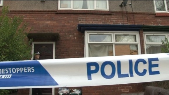 Police cordon outside house