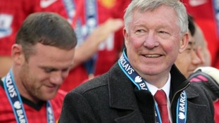 Celebrations after winning the Premier League