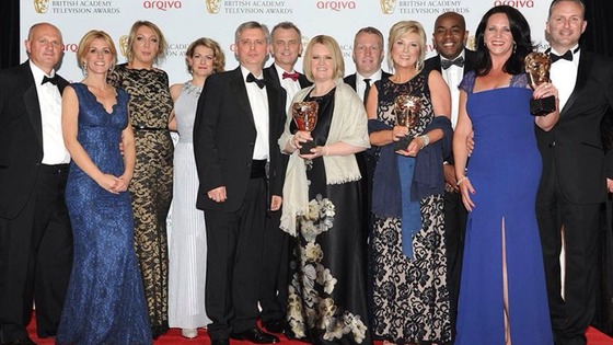 Some of the Granada Reports team at last night's BAFTA awards ceremony