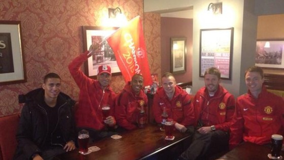 Rio Ferdinand tweeted this picture ahead of tonight's victory parade.