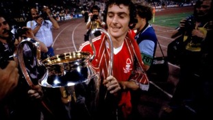 Nottingham Forest's Trevor Francis, scorer of the winning goal, takes a closer look at the European Cup