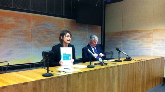Plaid Cymru leader Leanne Wood unveils her party's 'Plan C' for the Welsh economy
