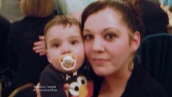 Melissa Crook and baby