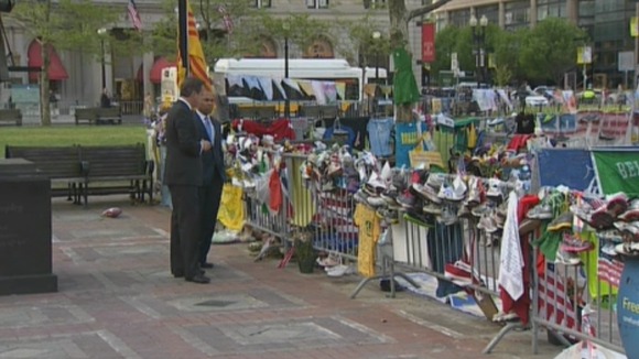 The Prime Minister in Boston with Governor Deval Patrick.