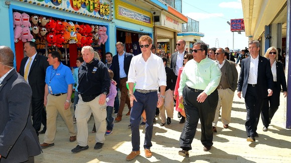 Prince Harry on the Pier at Seaside Heights, New Jersey
