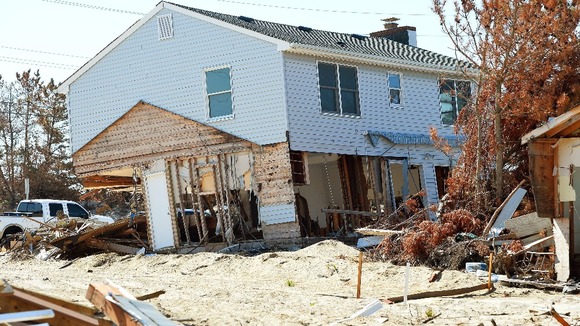 One of the homes at Mantoloking, a borough of Ocean Heights, New Jersey