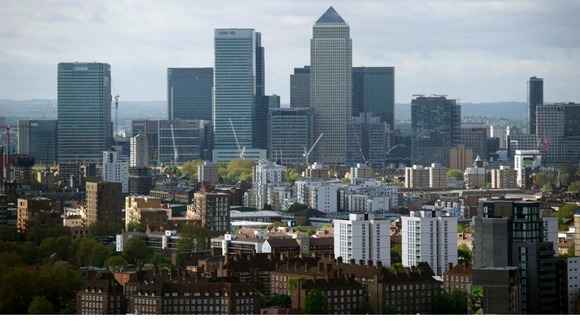 London's Canary Wharf financial district