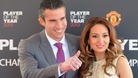 Robin Van Persie arrives with wife Bouchra for the Manchester United Player of the Year Awards at Old Trafford, Manchester.