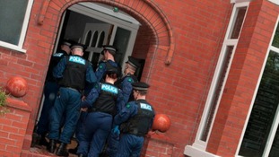 One of the properties raided