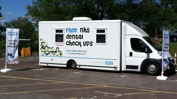 NHS dental bus