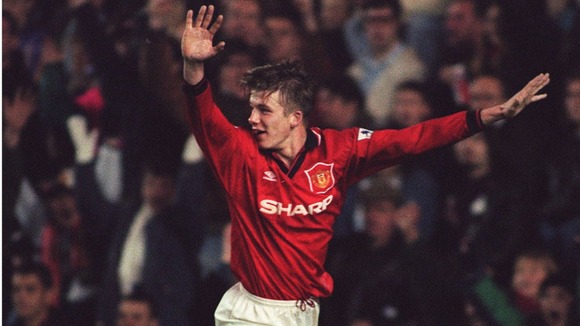 Beckham was a product of Manchester United's youth system