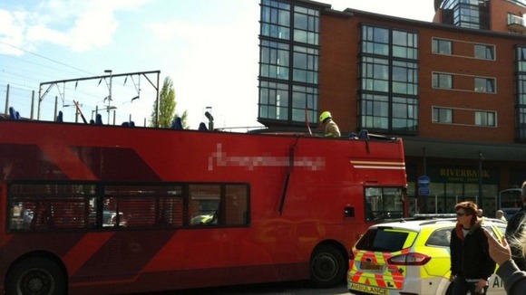 Top of bus torn off after bus crashed into bridge in Chelmsford