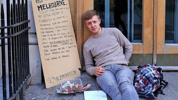Joshua Preston on the street