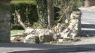 Car crashed into a garden wall in Billericay