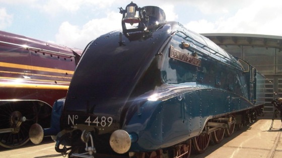 The restored 1937 steam train, Dominion of Canada.