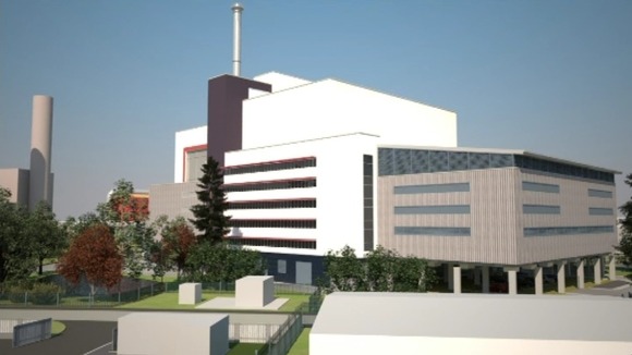 Artist Impression of incinerator at King's Lynn in West Norfolk
