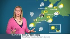 Friday's forecast: Sunshine, but risk of thundery showers