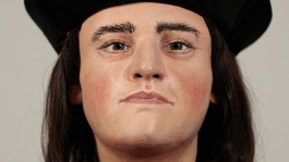 A facial reconstruction of King Richard III will go on display from today.