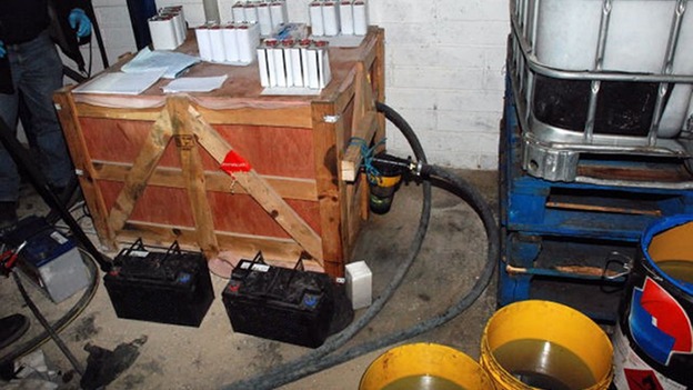 The oil was processed using 'unsophisticated' techniques officials said