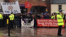 Protests in Dumfries
