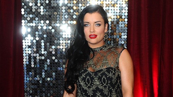 Shona McGarty, who plays Whitney Dean in Eastenders, shines on the red carpet.