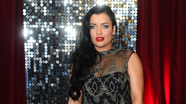 Shona McGarty, who plays Whitney Dean in Eastenders, shines on the red carpet.