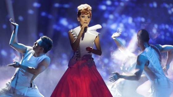 Singer Aliona Moon representing Moldova.