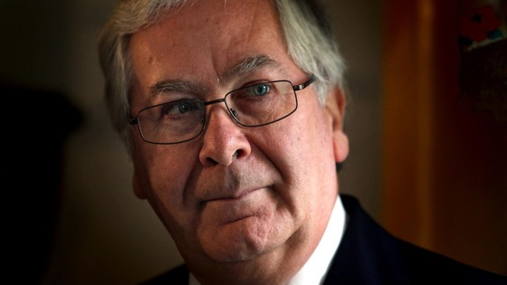 The outgoing governor of the Bank of England Sir Mervyn King.