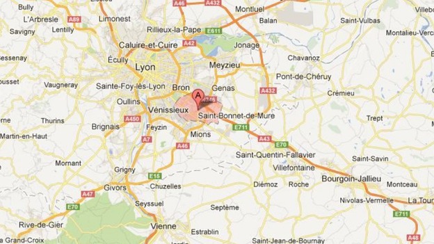 Saint-Priest, a suburb to the south-east of Lyon