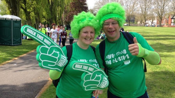 Thousands have turned out for the charity walk