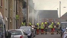 Two people still trapped after Newark gas explosion