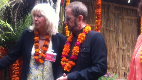 Ringo Starr speaks to exhibitors at RHS Chelsea Flower Show