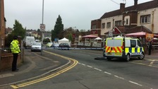 Hunt for gunman after rush-hour shooting