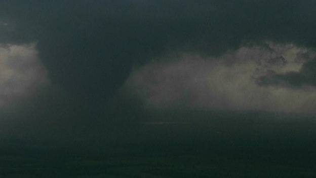 From the horizon, residents were left in no doubt of the scale of the tornado