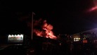 Firefighters tackle blaze