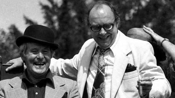 Eric Morecambe and Ernie Wise pictured in 1976
