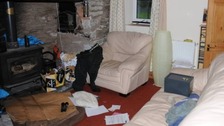 'Fragments from human skull' in Mark Bridger's fireplace