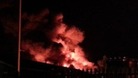 Firefighters tackle blaze