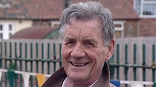Former Python visits school