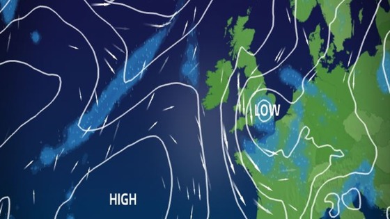 Low pressure close by on Friday 