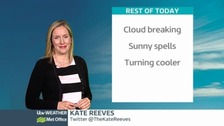 Wednesday's forecast: Sunny spells but turning cooler
