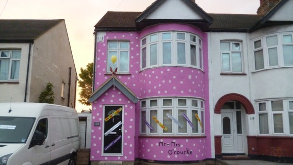 The "Mr Blobby" house in Southend