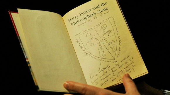 The Harry Potter book went under the hammer at Sotheby's