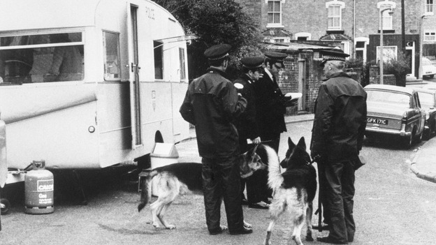 Worcester house where bodies of three young children were found impaled on garden railings. File photo dated 14/04/73.
