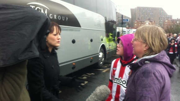 ITV Correspondent Frances Read talks to the fans ahead of the game