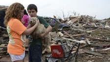 A tornado is like a stiletto - a 'short, sharp blow'