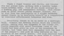 The account of Winston Churchill's drunken wartime meeting with Stalin.