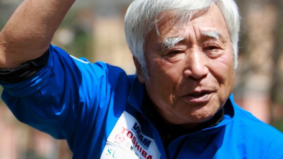 Yuichiro Miura pictured in April.